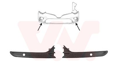 VAN WEZEL 4420582 - Zier-/Schutzleistensatz, Sto&szlig;f&auml;nger