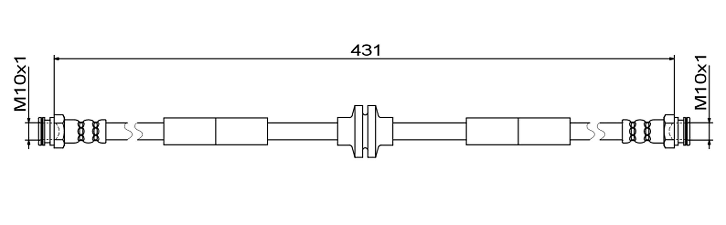 METZGER 4111804 - Bremsschlauch