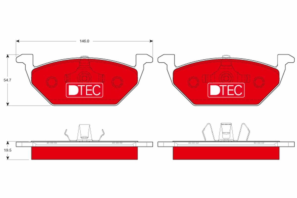 Brake Pad Set, disc brake GDB1984DTE