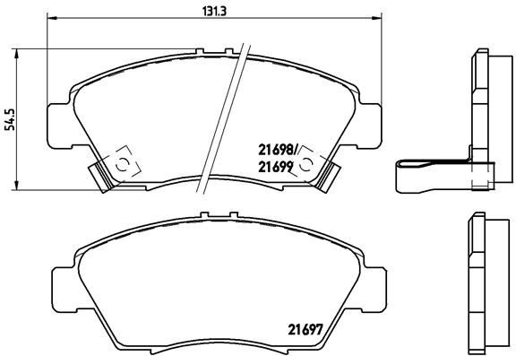 Brake Pad Set, disc brake P 28 024