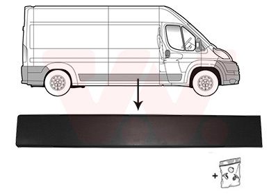 VAN WEZEL 0982408 - Zier-/Schutzleiste, Seitenwand