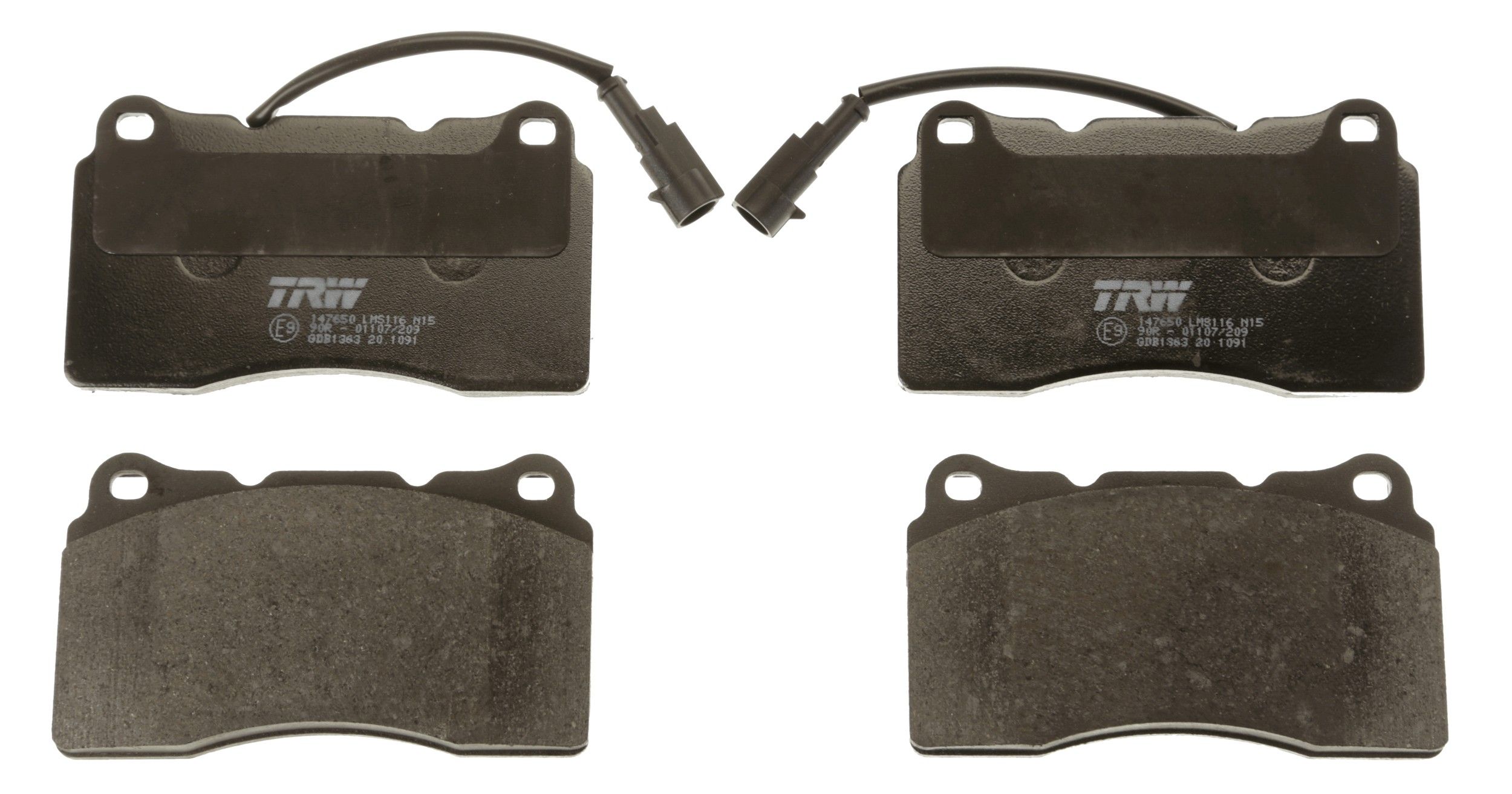 TRW DISC BRAKE PADS - TecDoc 2
