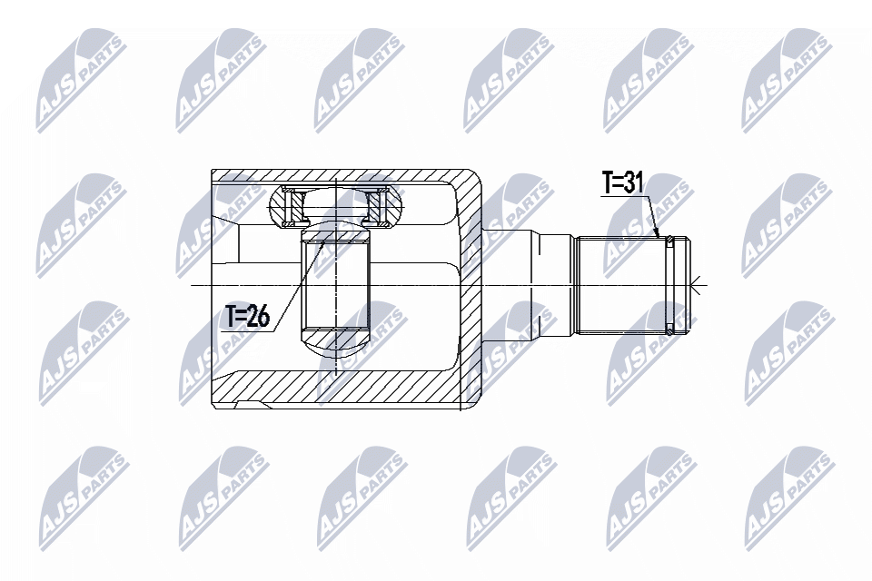 NTY NPW-VV-068 - Gelenksatz, Antriebswelle
