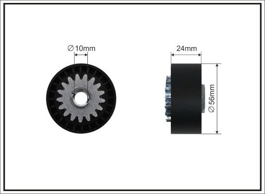 Tensioner Pulley, V-ribbed belt 36-68