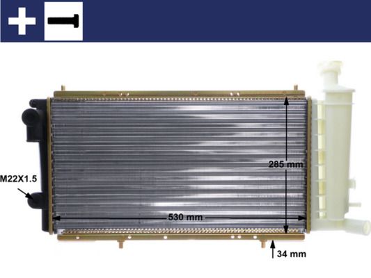 Radiador, refrigeración del motor