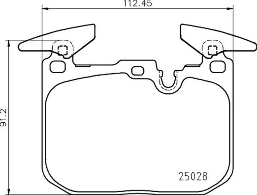 Brake Pad Set, disc brake P 06 098