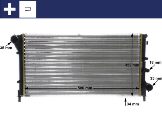 Radiador, refrigeración del motor