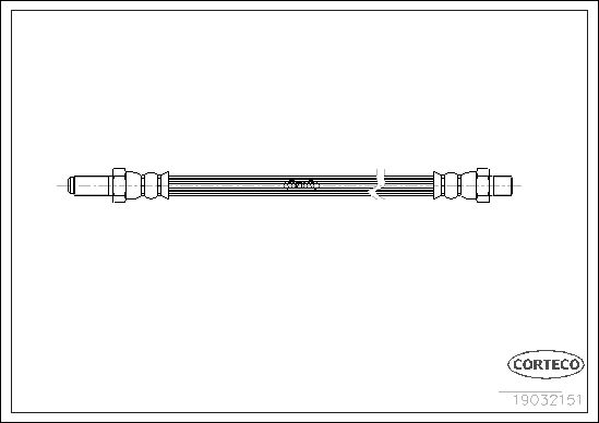 FLEXIBLE DE FREIN ROVER MG-MGB C  0705