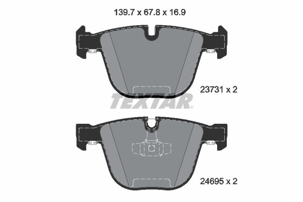 Brake Pad Set, disc brake 2373101