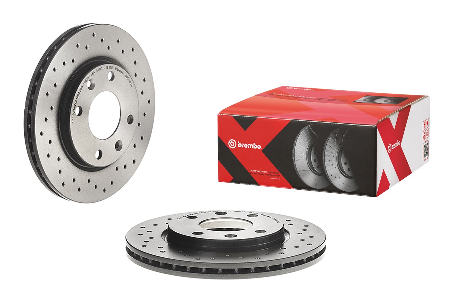 BREMBO 09.5196.1X - Bremsscheibe XTRA LINE - Xtra