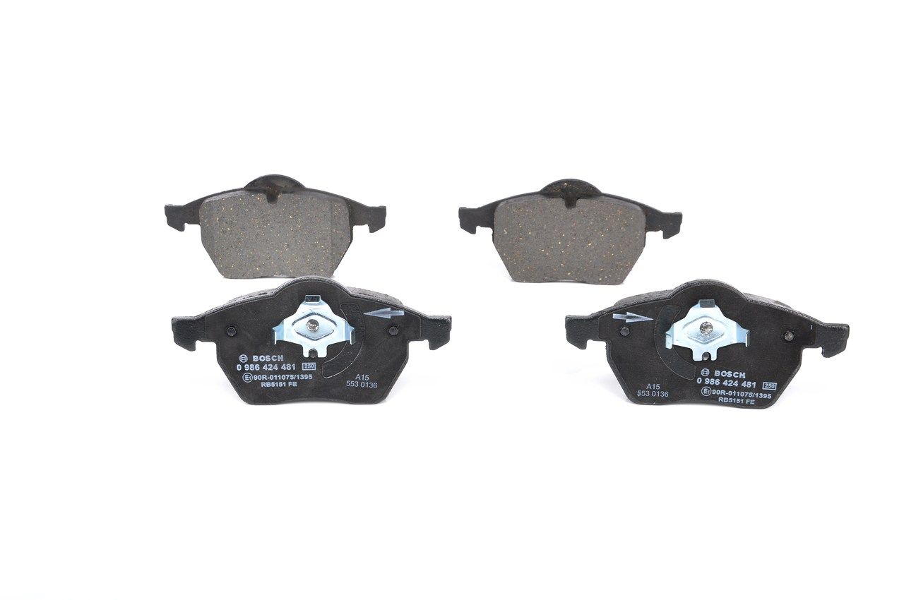 BOSCH 0 986 424 481 Brake Pad Set, disc brake