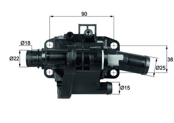 Thermostat, coolant TH 41 83