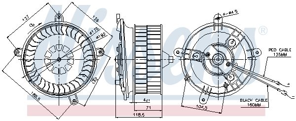 NISSENS 87041 - Innenraumgebl&auml;se