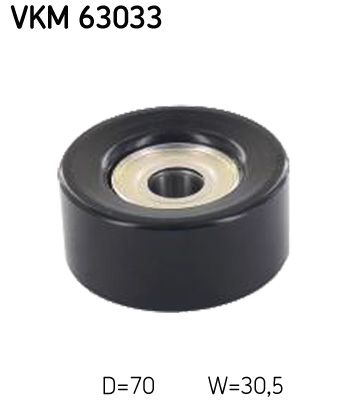 SKF VKM 63033 Deflection/Guide Pulley, V-ribbed belt