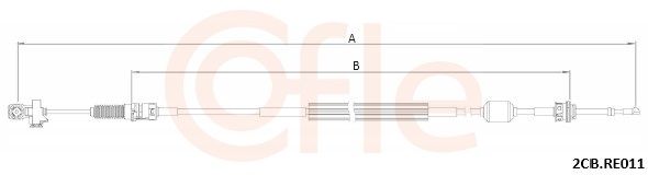 COFLE 92.2CB.RE011 - Seilzug, Schaltgetriebe