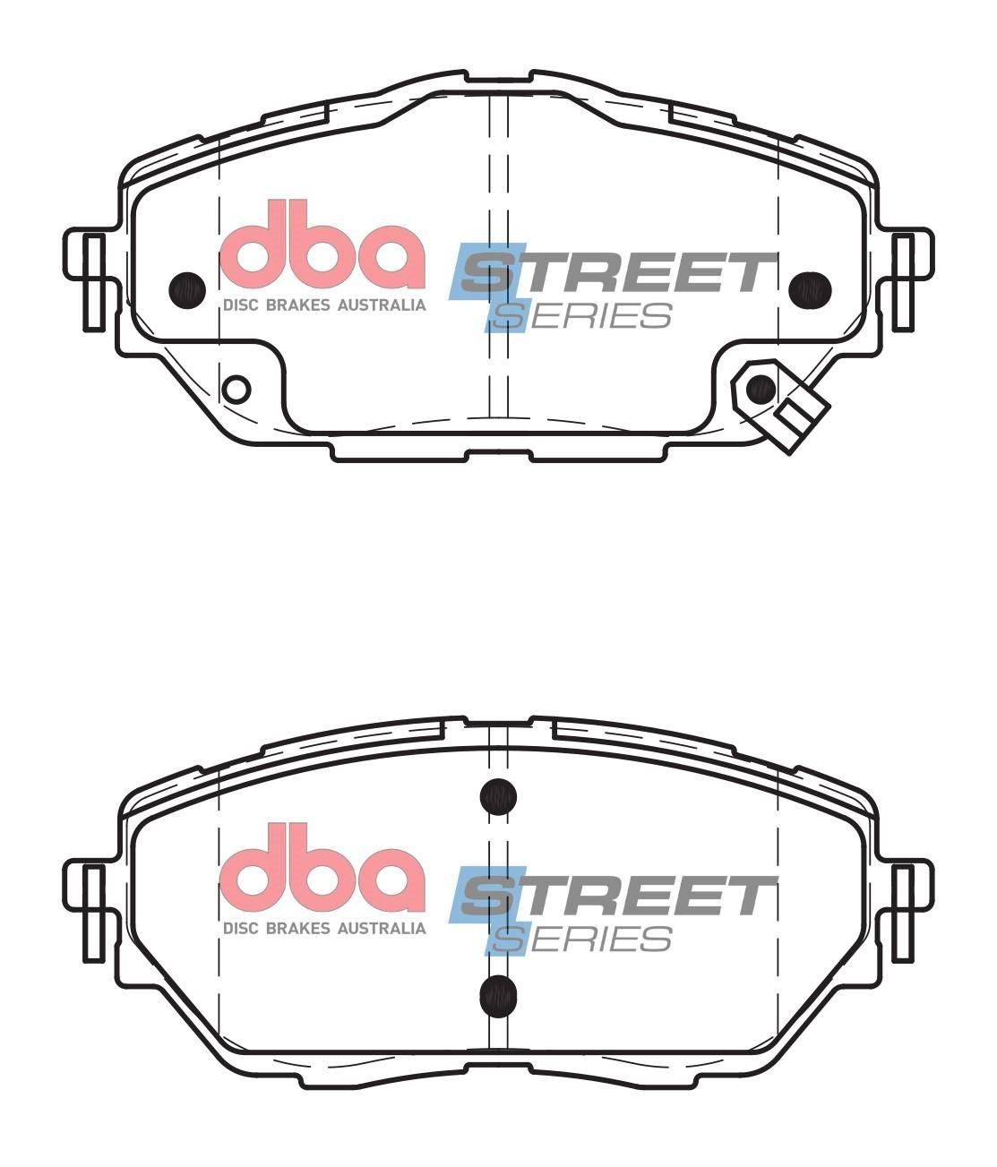 DBA SS STREET SERIES BRAKE PADS [ Toyota C-HR 2017 - On F ] - TecDoc Only