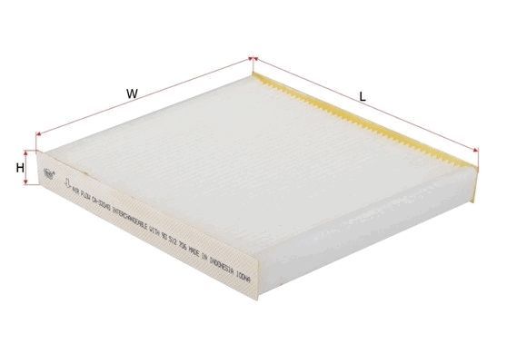 CABIN FILTER FITS WACF2376 - TecDoc Only
