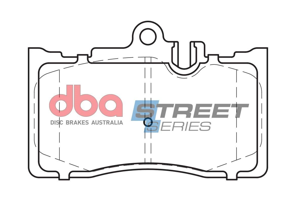 DBA SS STREET SERIES BRAKE PADS [ Lexus & Toyota 2000-2014 F ](suits wear sensor DBAWS1176 ) - TecDoc Only