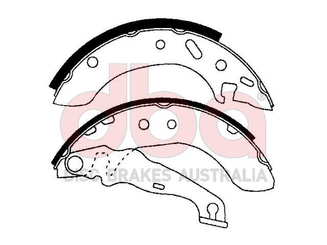 Street Series Brake Shoes [Ford KA 180mm] - TecDoc Only