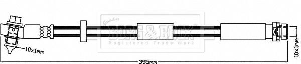 BBH8183 BORG & BECK fékcső