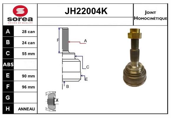 KIT CV JOINT AVEC KR053 - 33