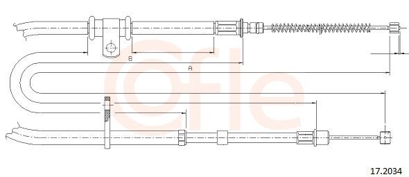 COFLE 17.2034 - Seilzug, Feststellbremse