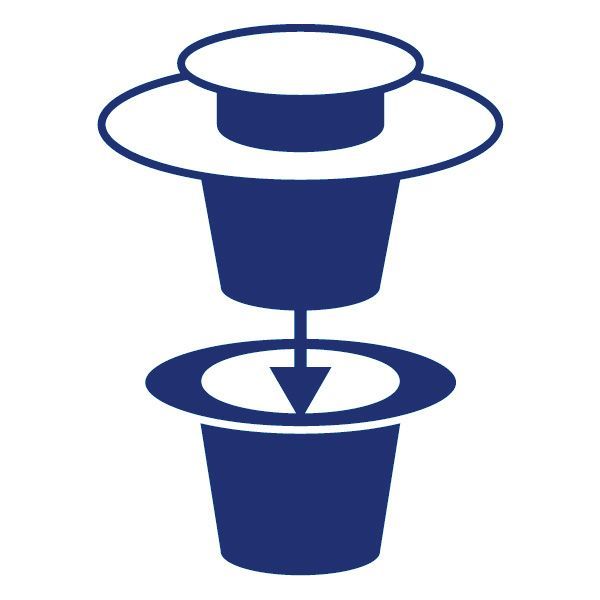 Halteclipsatz, Scheibeneinbau