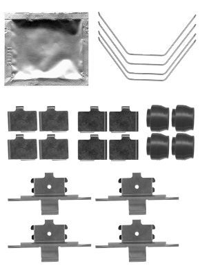 Juego de accesorios, balatas de frenos