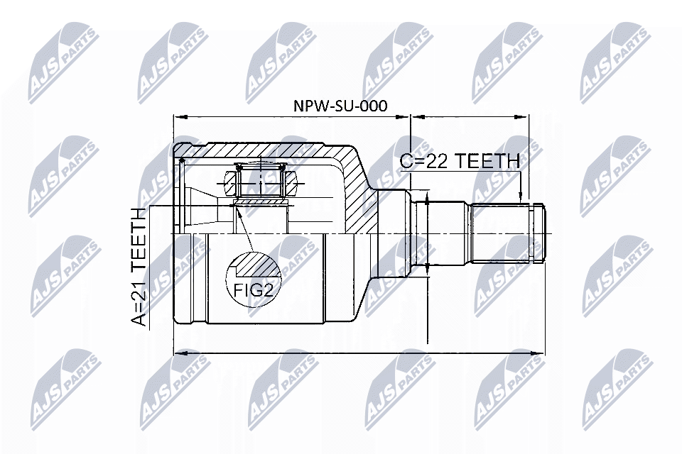 NTY NPW-SU-000 - Gelenksatz, Antriebswelle