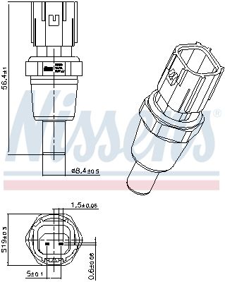Sensor, K&uuml;hlmitteltemperatur
