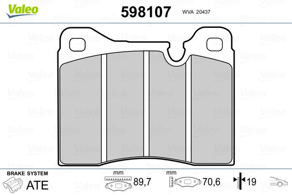 PLAQ FREIN BMW SERIE 5 (E12, E28)  .