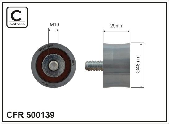 Deflection Pulley/Guide Pulley, timing belt 500139