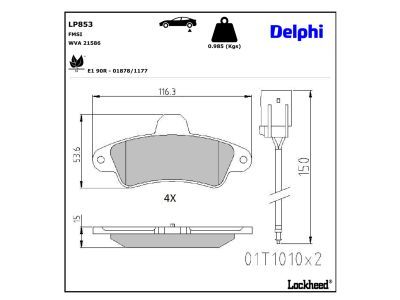 Bremsbelagsatz, Scheibenbremse