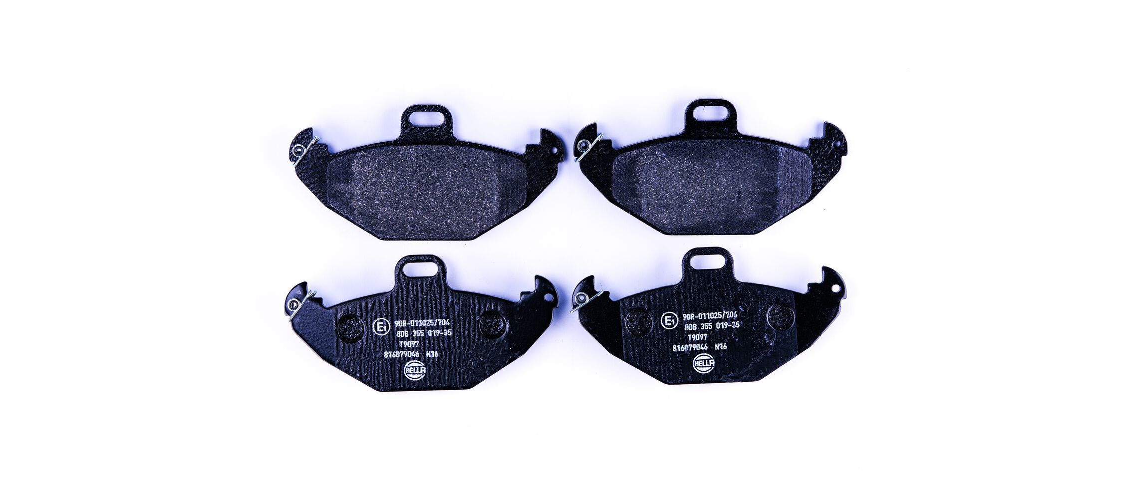 HELLA 8DB 355 019-351 - Bremsbelagsatz, Scheibenbremse