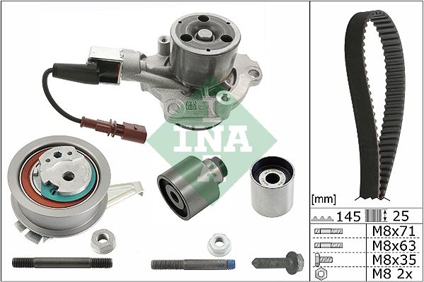 Schaeffler INA 530 0650 30 Water Pump & Timing Belt Kit