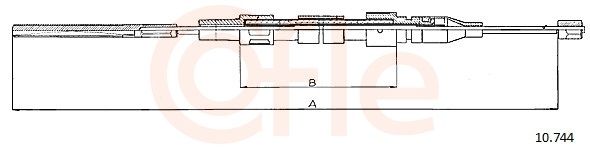 COFLE 10.744 - Seilzug, Feststellbremse