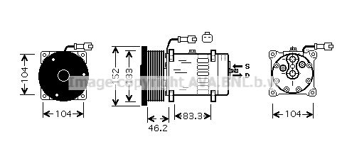 CPAK004 PRASCO kompresszor, klíma