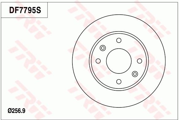 TRW BRAKE DISC - TecDoc Only