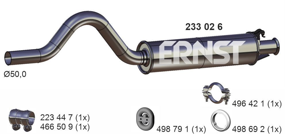 ERNST 233026 - Mittelschalld&auml;mpfer