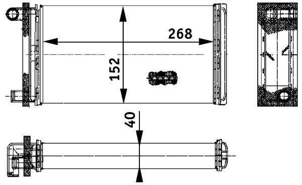 Wärmetauscher, Innenraumheizung