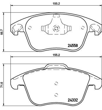 Brake Pad Set, disc brake P 61 117X