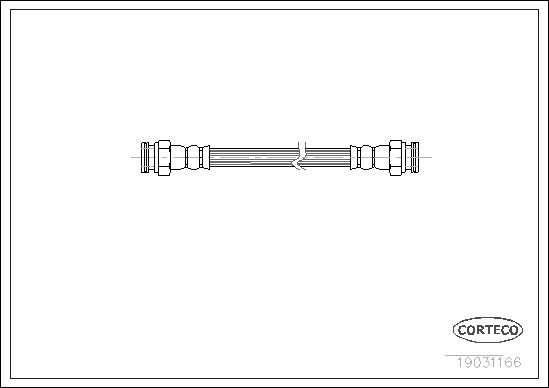 FLEXIBLE DE FREIN PEUGEOT 607  0705