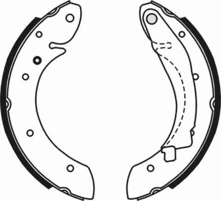 Bremsbackensatz