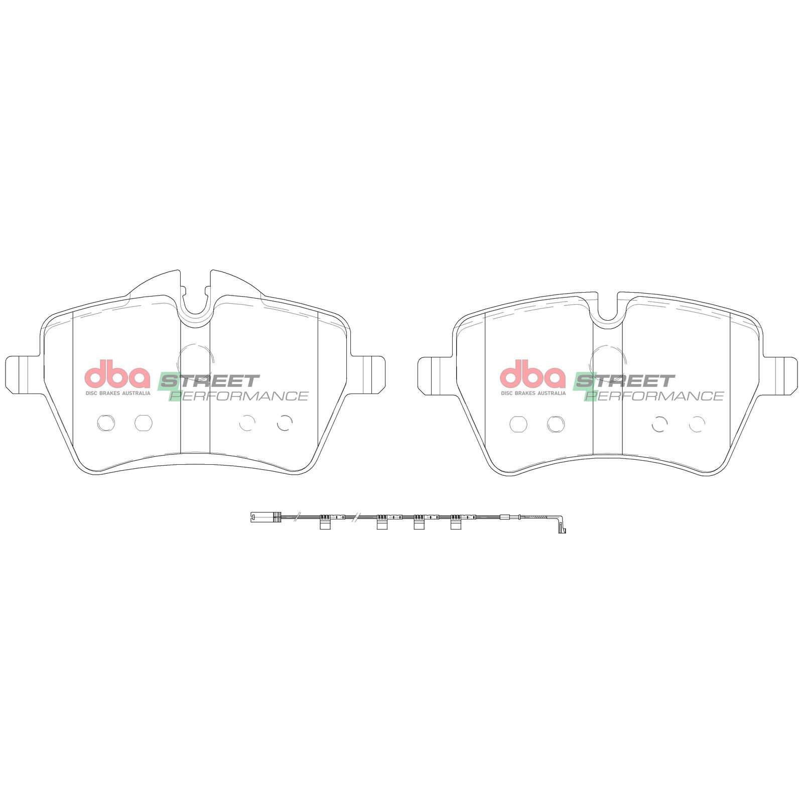 DBA SP STREET PERFORMANCE BRAKE PADS [ Mini 2006 - 2016 F ](suits wear sensor DBAWS1039 ) - TecDoc Only