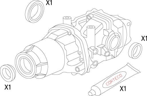 Dichtungssatz, Differential