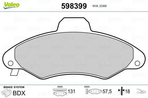 PLAQ FREIN FORD ESCORT VI  9900