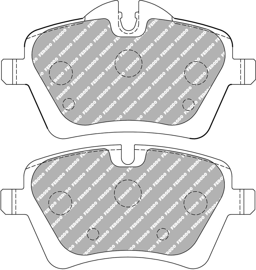FERODO RACING FCP4080W - Bremsbelagsatz, Scheibenbremse DS1.11