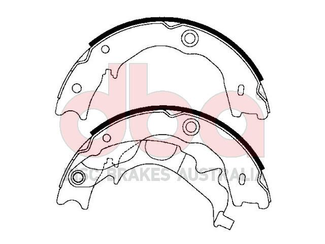 Street Series Brake Shoes [Kia Parking Brake 210mm] - TecDoc Only