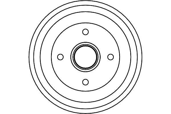 TRW BRAKE DRUM - TecDoc 2