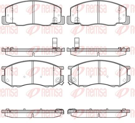 Brake Pad Set, disc brake 0636.04